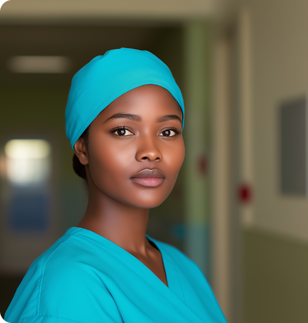 female doctor with stethoscope